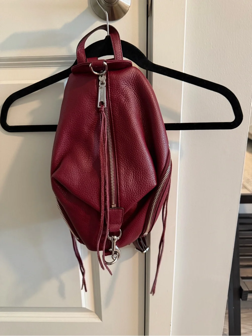 NEVER USED-Rebecca Minkoff Burgundy Leather Backpack Sling